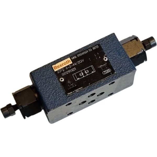 válvula tipo placa intermediária, tamanho 6, elemento de ajuste fuso, pressão máxima de trabalho 315bar, vazão máxima 80l/min, fluido óleo mineral