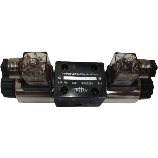 4 vias, tamanho 6, centro M, acionamento solenóide, pressão de trabalho 31,5Mpa