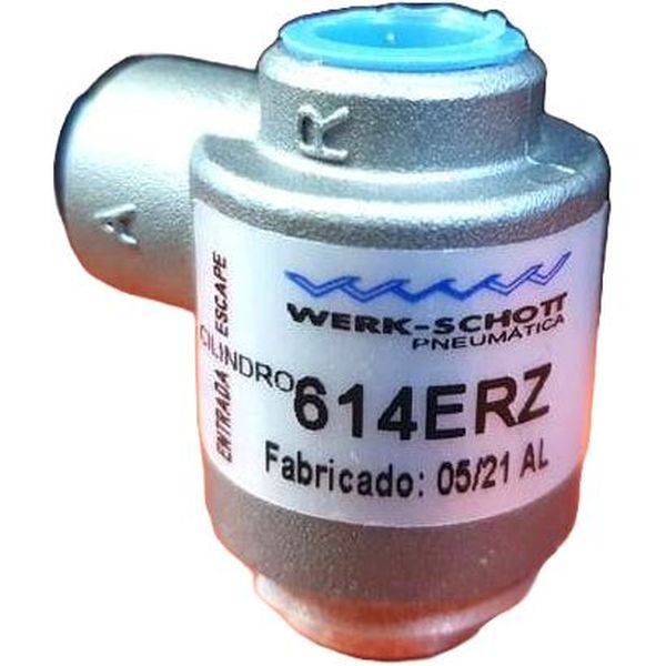 conexão rosca 1/4BSP, faixa de pressão 1 a 10 bar, temperatura de trabalho -10oC a 80oC, fluido ar comprimido, corpo alumínio, vedações Buna-N