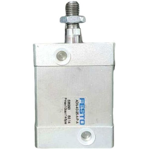 diâmetro 40mm, curso 25mm, dupla ação, rosca externa, detecção de posição, norma ISO, fluido ar comprimido