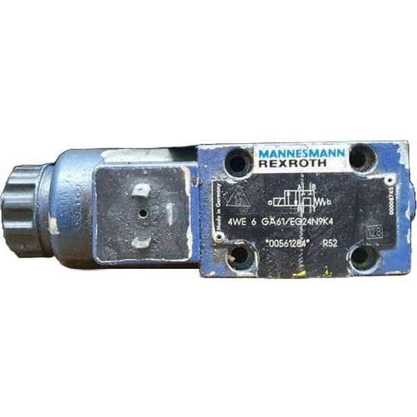 pressão máxima 350bar, 4 conexões úteis, tamanho 6, centro GA, Série 6X, 24V, com acionamento de emergência coberto, sem conector