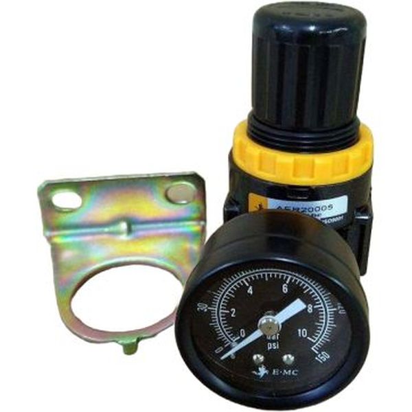 rosca 1/2bsp, pressão 0,5 - 8,5 BAR, botão rotativo, suporte, man&ocirc;metro