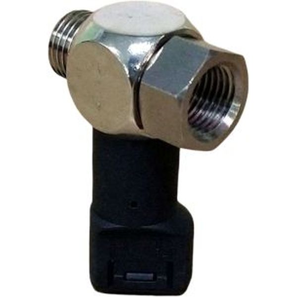 conexão 1/4bsp, faixa de pressão de 1-8bar, fluido ar comprimido, corpo termoplástico e latão, vedações NBR