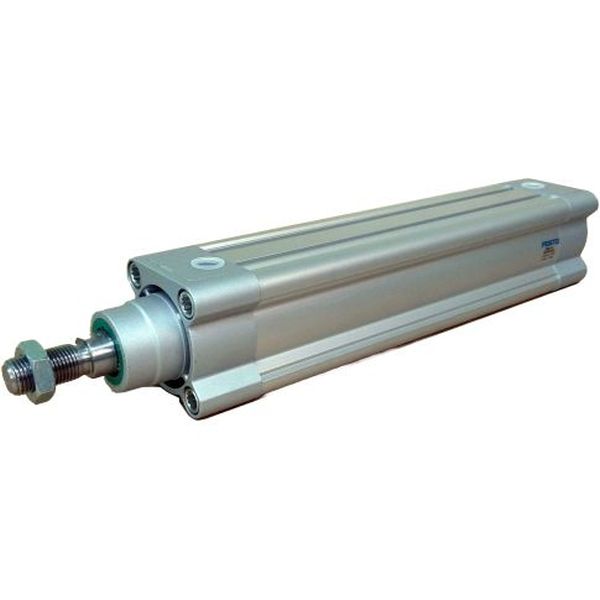 diâmetro 50mm, curso 200mm, dupla ação, amortecimento de posição final autoajustável, detecção de posição