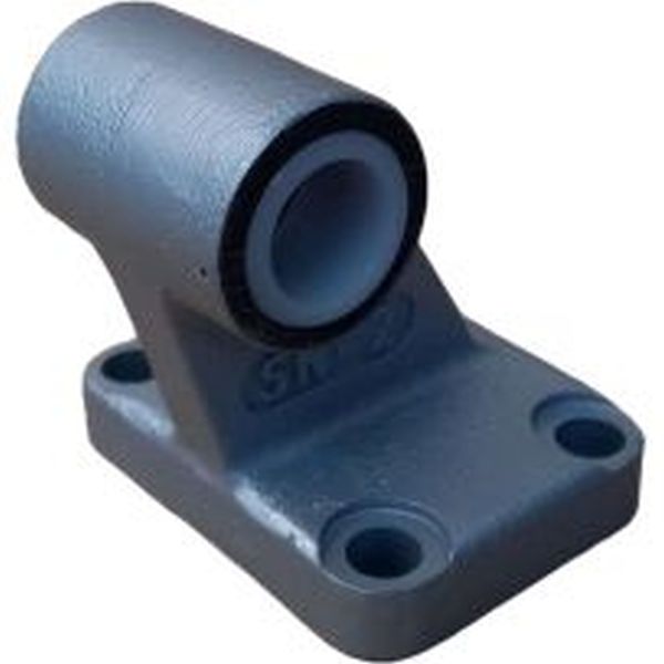 acessório para cilindro pneumático, cavalete para pistão pneumático, cavalete para atuador pneumático linear, componente para montagem de cilindro, fixação do cilindro, suporte para cilindro