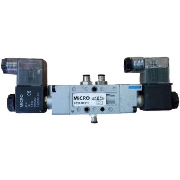 conexão rosca 1/8, eletroválvula 5/2 vias, biestável por impulsos elétricos
