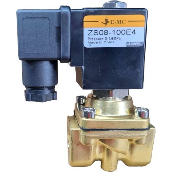 2/2 vias, conexão 1/4, bobina 24VDC, fluidos ar/gás/água/água quente/ óleo leve, temperatura máxima 80oC, material do corpo latão, NF, pressão máxima 10bar, baixo consumo de energia