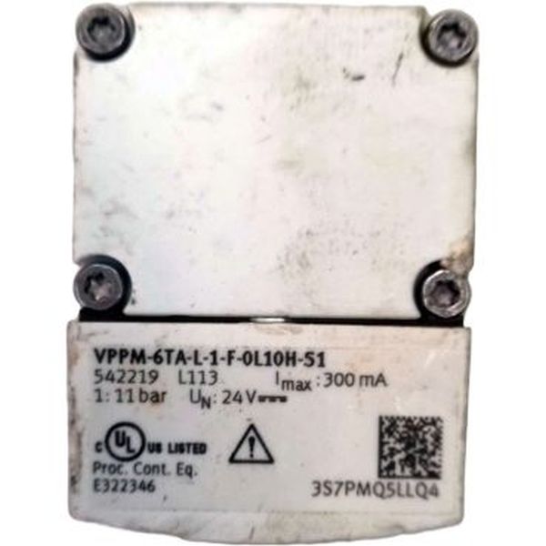 conexão com placa, acionamento elétrico / retorno mola, vazão 1400 l/min, pressão de entrada 0...11bar, meio ar comprimido / gases inertes, corpo liga de alumínio
