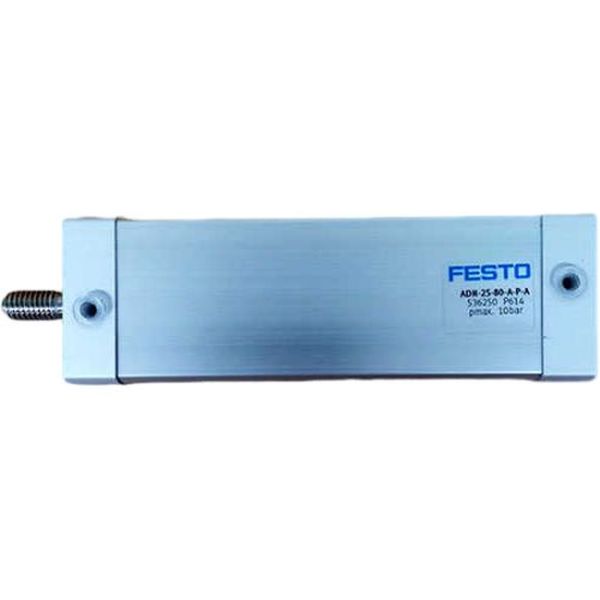 cilindro compacto, dupla ação, ISO21287, diâmetro 25mm, curso 80mm, rosca externa,  anéis/placas de amortecimento elásticos nas posições finaisl, detecção de posição
