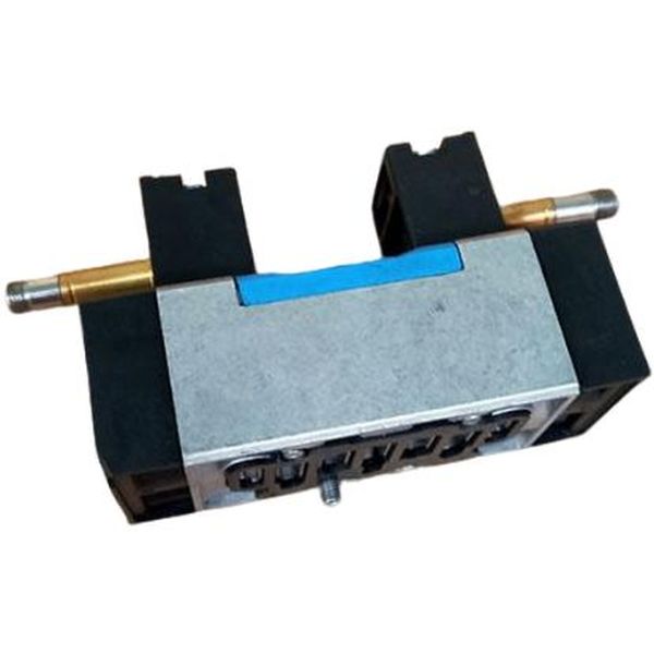 5/3 vias, montagem sub-base tamanho 1, vazão 1200 l/min, acionamento elétrico / retorno mola, pressão operacional 3...10bar, meio ar comprimido, corpo alumínio, vedações HNBR / NBR