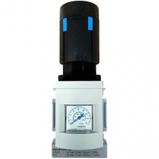 Válvula reguladora de pressão MS6-LR-1/4-D7-AS 529999 com man&ocirc;metro quadrado incorporado - FESTO