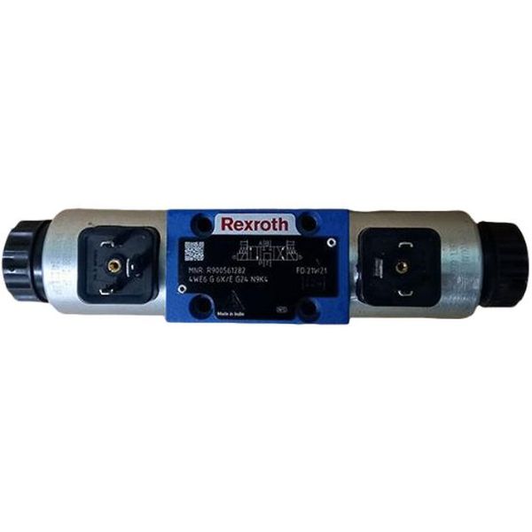 pressão máxima 350bar, 4 conexões úteis, tamanho 6, centro G,  Série 6X, 24V, com acionamento de emergência coberto, sem conector