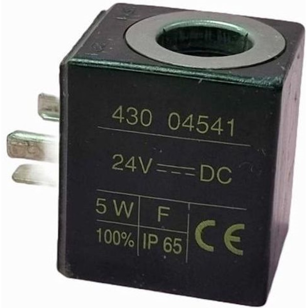 voltagem 24V, potência 5W, classe de isolamento F, 100%ED ligação elétrica com plugue, tipo AMX