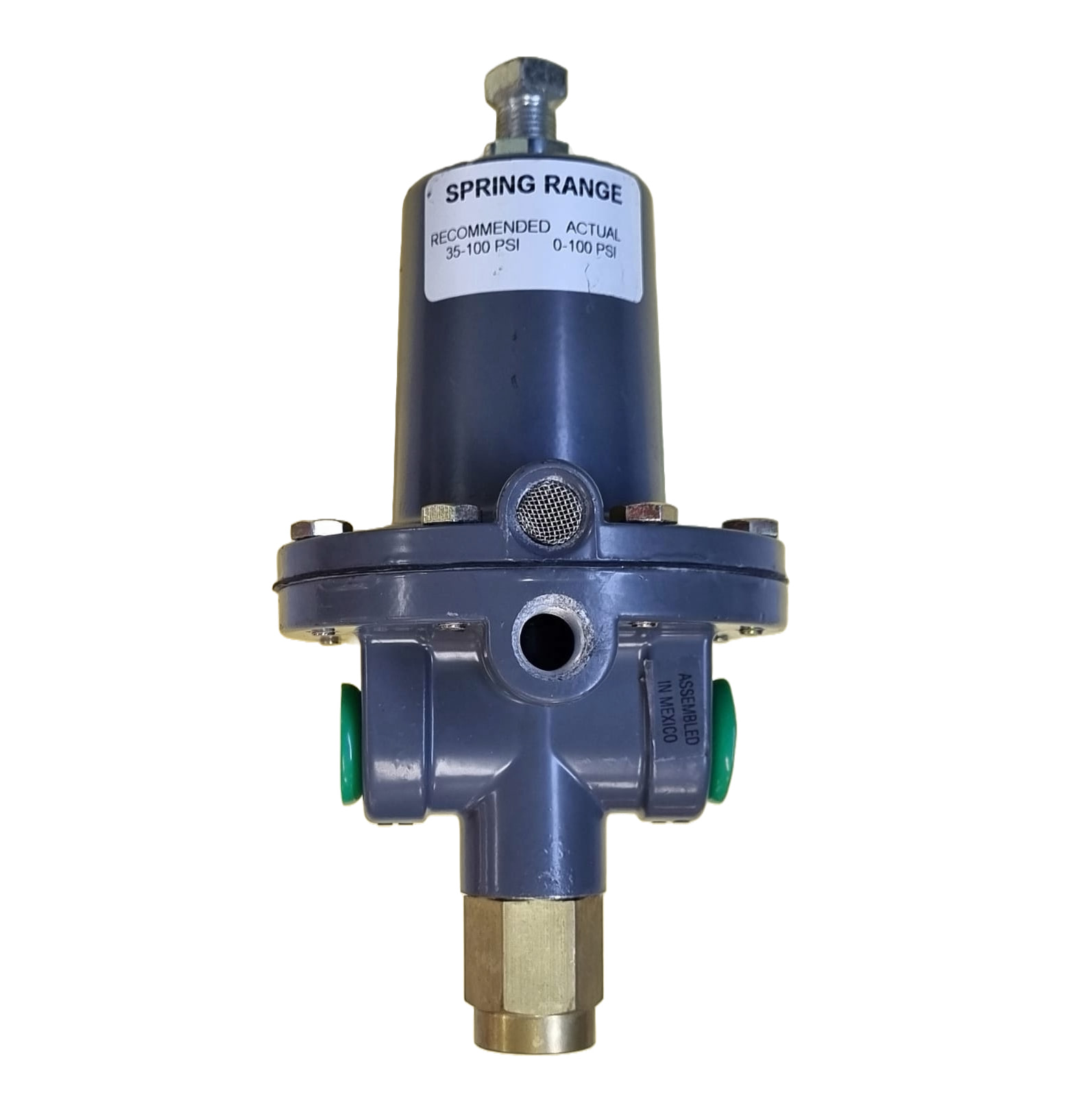 conexão 1/4, pressão de trabalho 0-100PSI, pressão máxima de entrada 250PSI
