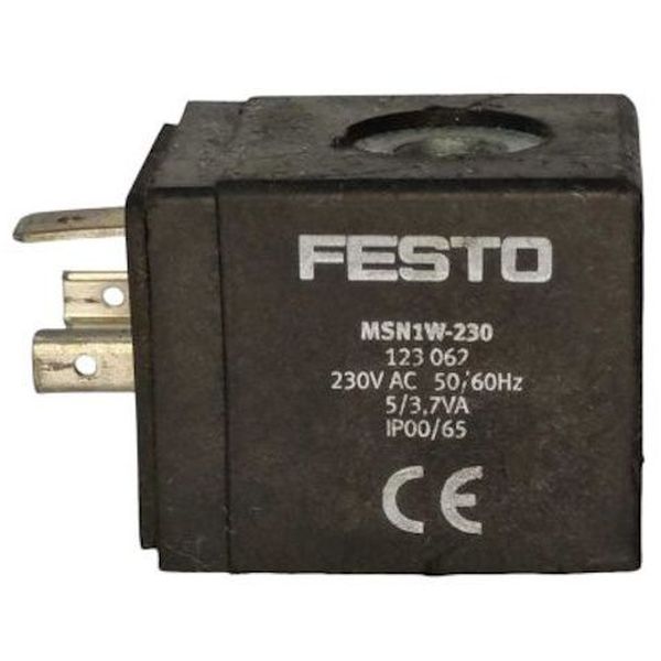Bobina pneumática, tensão 230V AC, 50/60 Hz, acionamento de 7,5 VA, tempo de atuação de 10ms - FESTO