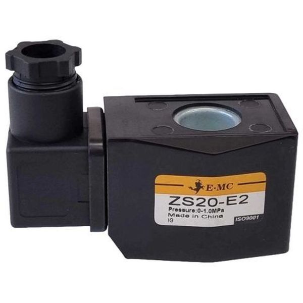 para válvula ZS40, com plugue sem led, encapsulada, tensão 220VAC, 100% ED, grau de proteção IP65