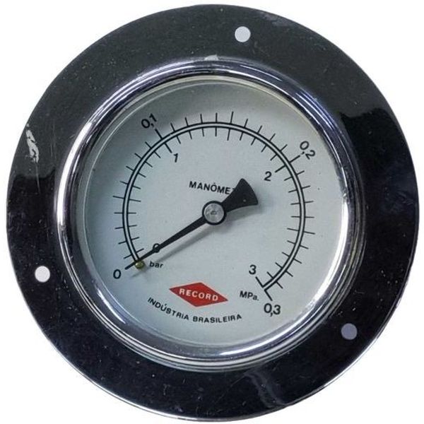 saída traseira, com flange, conexão rosca 1/2, mostrador 100mm, fluido ar comprimido