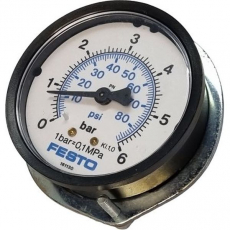 Man&ocirc;metro FMAP-63-6-1/4-EN 161130 87PSI 6BAR com flange - FESTO
