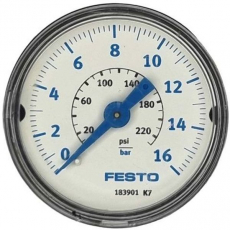 Man&ocirc;metro MA-40-16-G1/4-EN 183901 230psi 16bar - FESTO seminovo