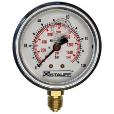 Man&ocirc;metro 1500psi 100bar - STAUFF