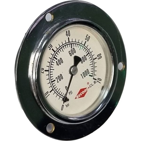 saída traseira, com flange para fixação em painel, conexão rosca 1/4, diâmetro 63mm, fluido óleo
