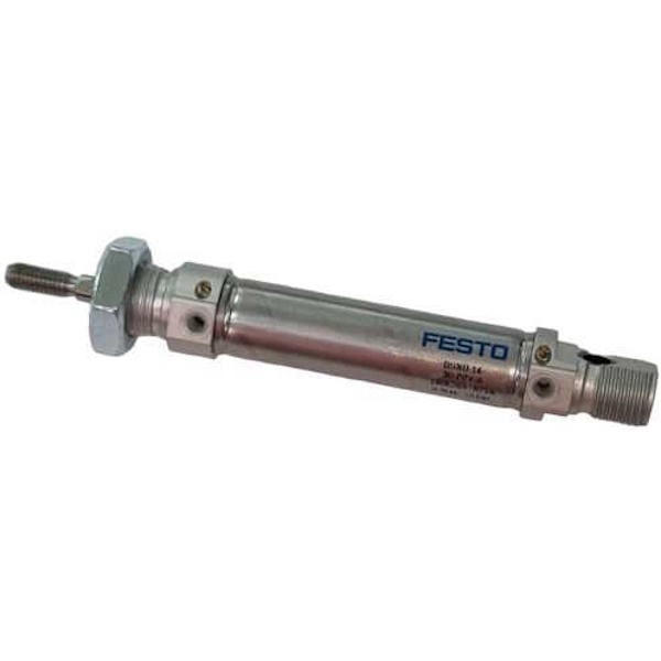 cilindro convencional, diâmetro 16mm, curso 30mm, dupla ação, amortecimento ajustável nas posições finais de fim de curso, detecção de posição - FESTO
