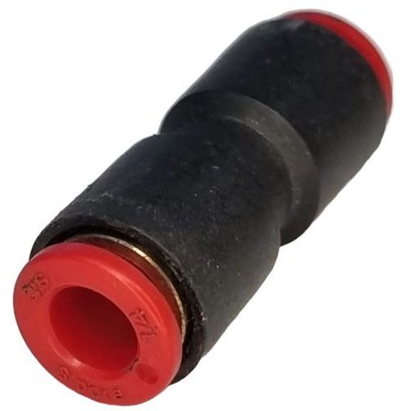 conexão para tubo 1/4, fluido ar comprimido, anel de desengate vermelho