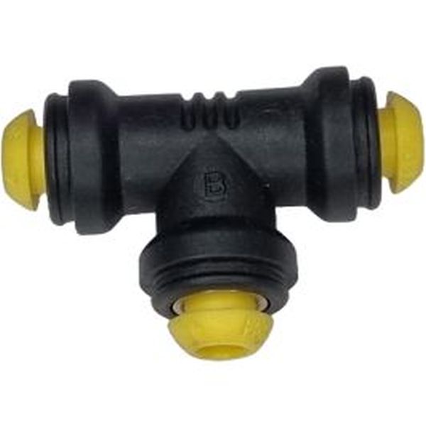 Conexão em T, diâmetro de 4mm, temperatura de -20°C a + 80C -  PRESTOLOK