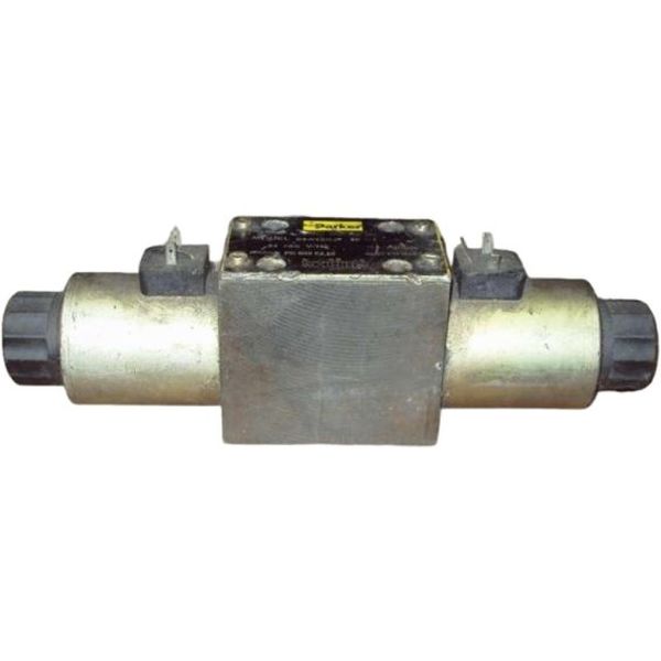 atuador solenóide, centro 4, duplo solenóide / 3 posições / mola centrada, vedação borracha nitrílica, 24VDC, conexão elétrica com plugue
