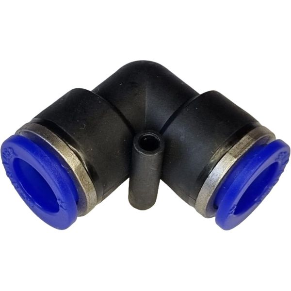 conexão em L, conector pneumático em L, conexão L, união para tubos em L, conexão para tubos PUN e PAN, conexão pneumática, conexão instantânea, conexão rápida, conexão de engate rápido em L