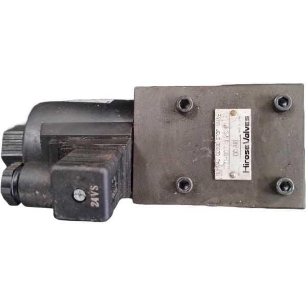 HIROSE <br/>
Normal close stop valve (normalmente fechada) <br/>
Usada