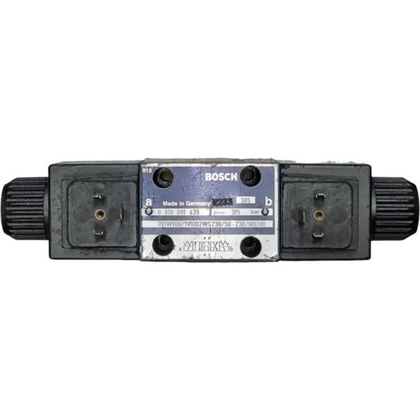 Válvula hidráulica,  tensão de 24 V DC, vazão de 120 l/min, pressão de 315 bar