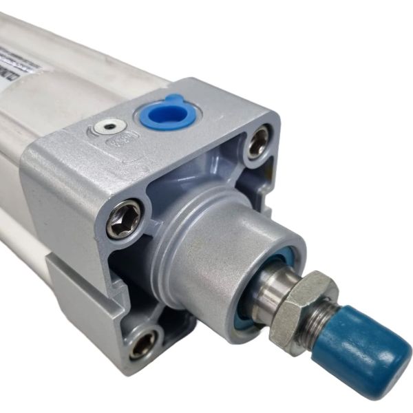cilindro padronizado de dupla ação, diâmetro 63mm, curso 125mm, dupla ação, amortecimento ajustável, sem canal para sensor