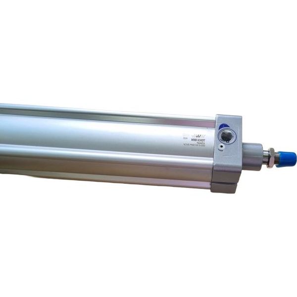 cilindro padronizado de dupla ação, diâmetro 80mm, curso 550mm, dupla ação, amortecimento ajustável, sem canal para sensor