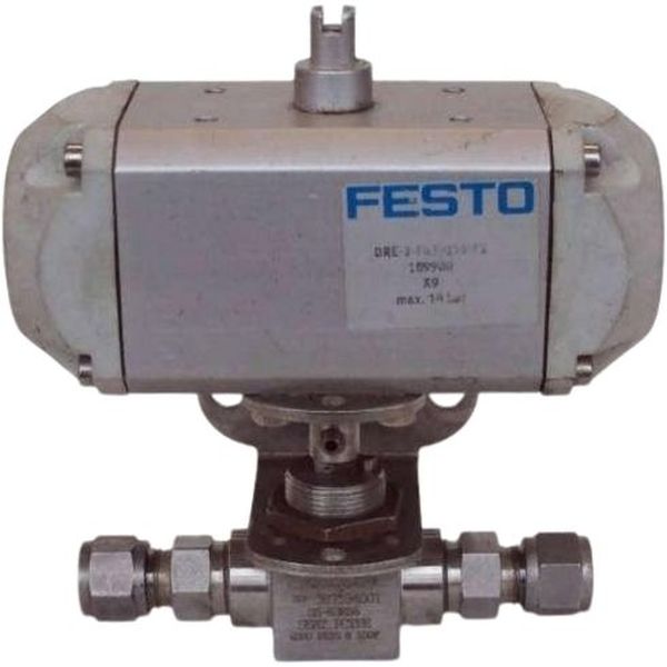 conexão pneumática G1/4, ângulo de giro 90o, com válvula 2/2 vias