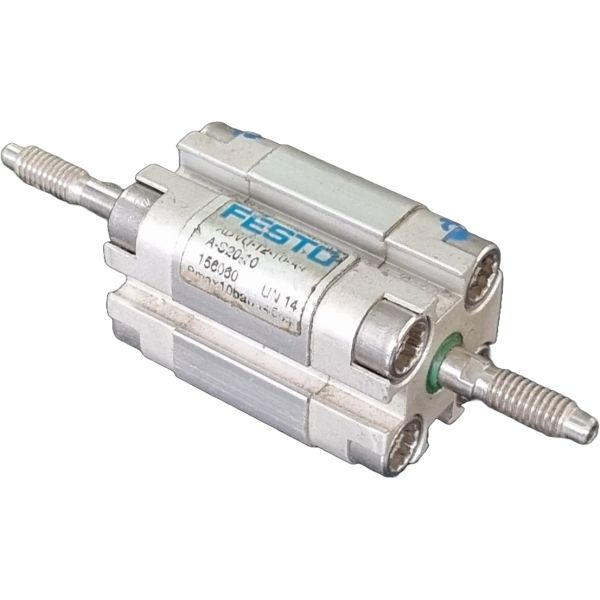 cilindro pneumático dupla ação, cilindro pneumático com haste passante, atuador pneumático, cilindro compacto, pistão pneumático