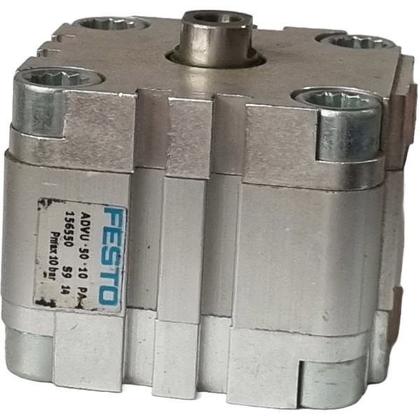 Cilindro pneumático 50x10mm, dupla ação, pressão de 10bar - FESTO