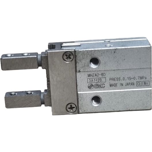 pinça pneumática de abertura paralela, série compacta, sem êmbolo magnético, alta repetibilidade, 2 dedos, diâmetro 6mm, dupla ação, fluido ar comprimido