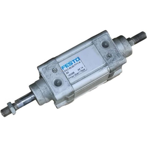 diâmetro 63mm, curso 25mm, dupla ação, amortecimento pneumático regulável de fim de curso, detecção de posição, ISO 15552, ranhura para sensor, haste passante