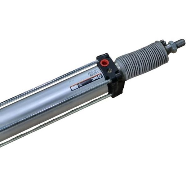 Série C92, diâmetro 50mm, curso 250mm, dupla ação, fluido ar, pressão de trabalho 0,05-1,5MPa, amortecimento nas duas extremidades, conexão rosca G1/4