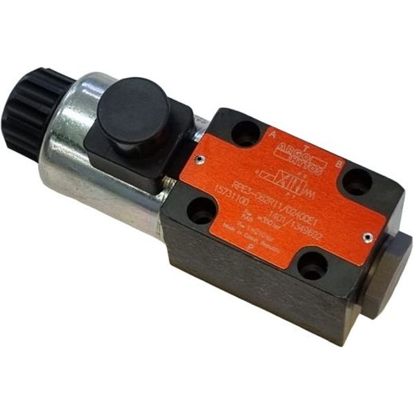 Válvula direcional, pressão de 350, vazão de 80 l/min, tensão de 24V DC