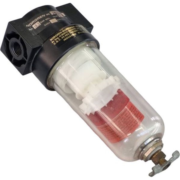 Filtro separador de água, pressão até 150psi, conexão em 1/4