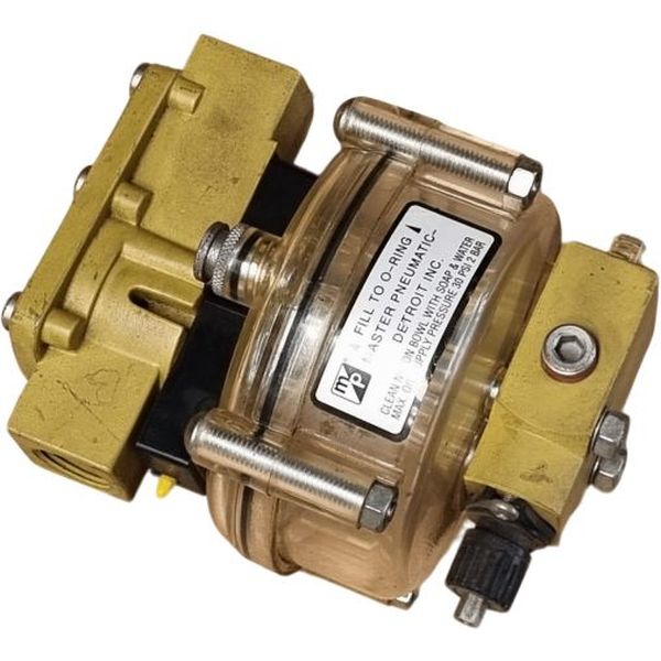 Filtro pneumático, pressão máxima de 2bar, rosca BSP, vazão típica 300 a 1000 Nl/min - MASTER PNEUMATIC DETROIT