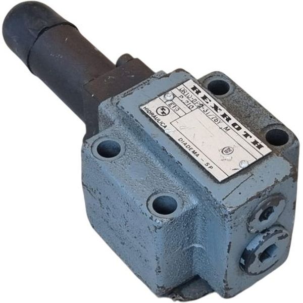 Válvula hidráulica, pressão de 75bar, ISO 4401,vazão de 80l/min -  REXROTH seminova