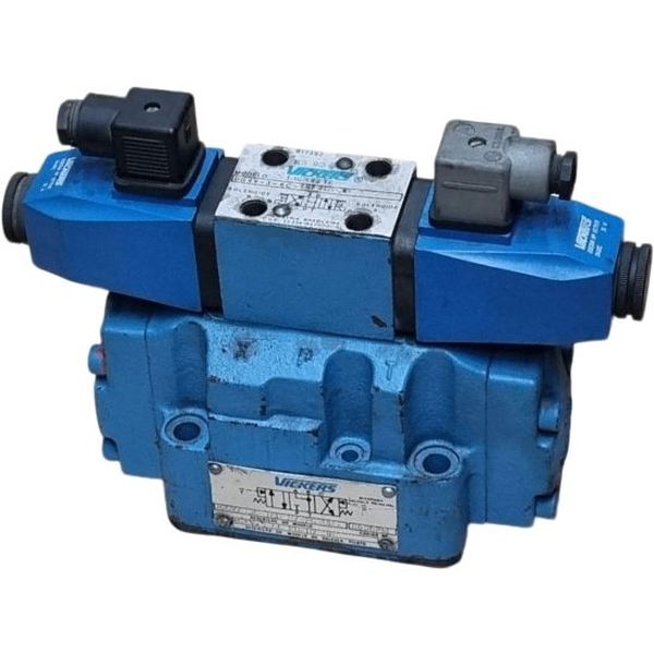 Válvula hidráulica 4/3, ISO 4401, vazão de 80l/min, pressão de 315bar - VICKERS