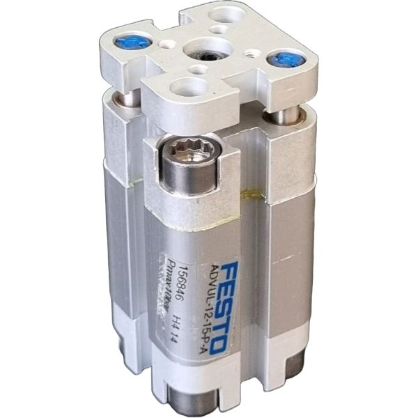 Cilindro pneumático 12x15mm de dupla ação, ISO 21287, conexão M5, pressão de 10bar - FESTO
