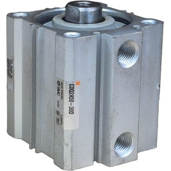 cilindro compacto, com êmbolo magnético, dupla ação, roscas em ambas extremidades, diâmetro 50mm, curso 30mm, fluido ar