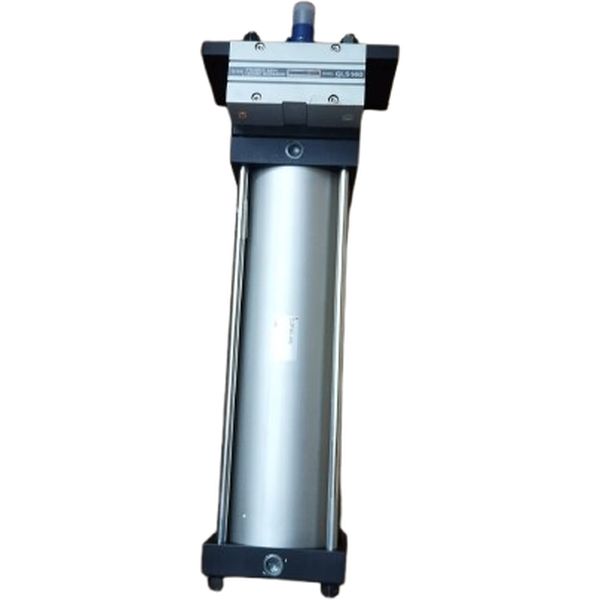 Série CLS, cilindro com travamento, dupla ação, haste simples, tipo haste flangeada, diâmetro 140mm, curso 430mm, fluido ar, com amortecimento, com tirantes