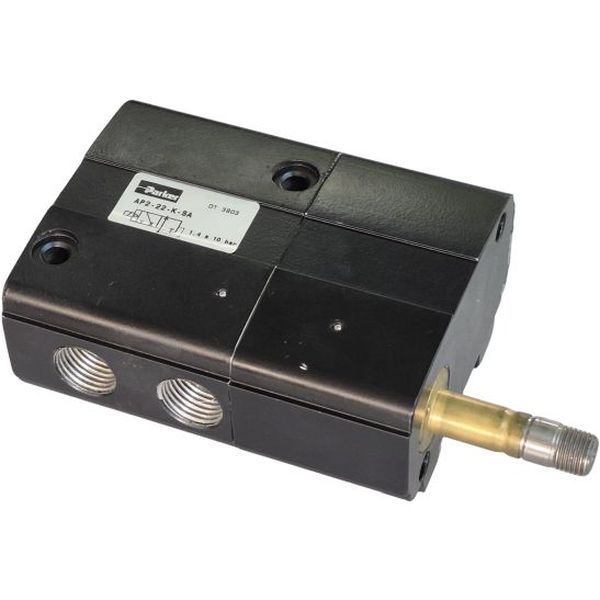 3/2 vias, acionamento simples solenóide, sinalizador com supressor, fluido ar comprimido filtrado e lubrificado / gases não corrosivos