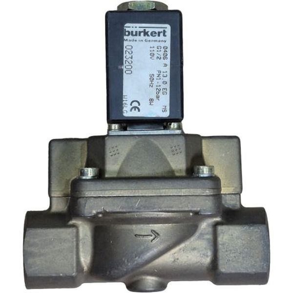 2/2 vias, conexão G1/2, acionamento elétrico, bobina voltagem 110V/50Hz, controle de fluxos simples